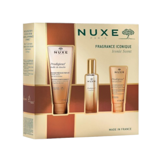 Nuxe Promo 2024 Fragrance Iconique Prodigieux Άρωμα 30ml &  Ενυδατικό Αφρόλουτρο 100ml & Ενυδατικό Γαλάκτωμα Σώματος 30ml 