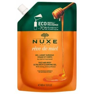 Nuxe Reve De Miel Refill Face And Body Ultra-Rich Cleansing Gel Eco-Refill 400ml