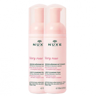 Nuxe Promo Very Rose Light Cleansing Foam 2x150ml Αφρός Καθαρισμού Micellaire