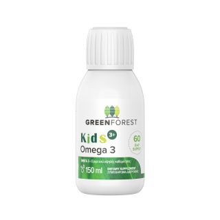 Green Forest Omega 3 Εξαιρετικά Υψηλής Καθαρότητας σε Υγρή Μορφή για Παιδιά 3+ 150ml