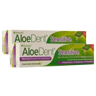 Optima Promo Aloe Dent Sensitive Toothpaste 2x100ml Οδοντόκρεμα Για Ευαίσθητα Ούλα