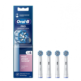 Oral-B Sensitive Clean Ανταλλακτικές Κεφαλές 4τεμ