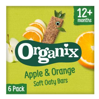 Organix Bio Soft Oaty Bars Apple & Orange Flavor For 12+Months6x30gr