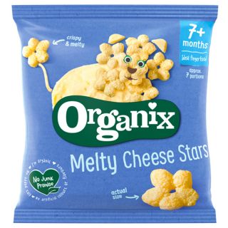 Organix Bio Melty Cheese Stars Σνακ Καλαμποκιού με Τυρί για Βρέφη 7+Μηνών 20gr