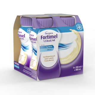 Nutricia Fortimel Extra Vanilla Υπερπρωτεϊνικό Ρόφημα Mε Γεύση Βανίλια, 4 X 200ml