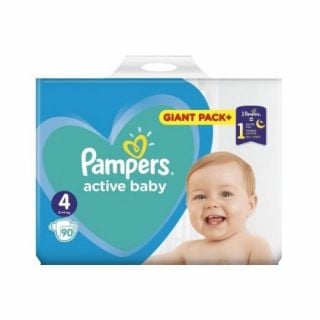 Pampers Active Baby Giant Pack No4 (9 - 14kg) 90