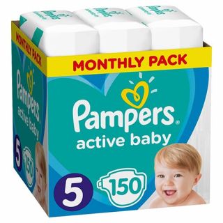 Pampers Active Baby Giant Pack No5 (11 - 16kg) 150