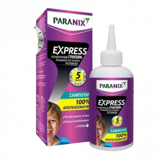 Paranix Express Shampoo 200ml Αντιφθειρικό Σαμπουάν Προστασία Σε 5 Λεπτά + Κτένα