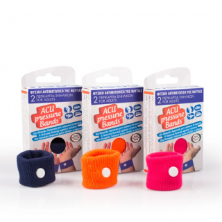 Brand Italia Acu Pressure Bands Adult Wristbands for Motion Sickness 2pcs