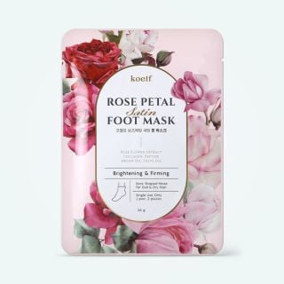 Koelf Rose Petal Satin Foot Mask 1 Pair
