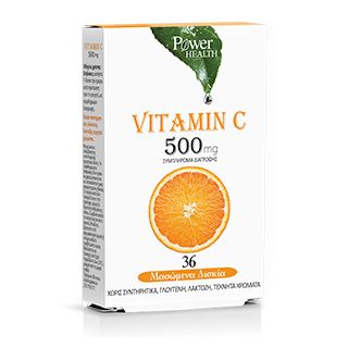 Power Health Vitamin C 500mg 36 Μασώμενα Δισκία