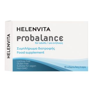 Helenvita Probalance for Adults 15caps Συμπλήρωμα Διατροφής με Πρεβιοτικά  