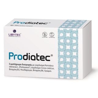 Libytec Prodiatec Συμπλήρωμα Διατροφής για τη Ρύθμιση των Επιπέδων Γλυκόζης στο Αίμα 30 Κάψουλες