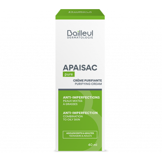 Bailleul Apaisac Pure Ενυδατική Κρέμα Προσώπου για Μικτές & Λιπαρές Επιδερμίδες 40ml
