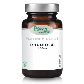 Power of Nature Platinum Range Rhodiola 250mg 30caps Συμπλήρωμα Διατροφής για Μείωση Άγχους & Κόπωσης