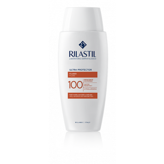 Rilastil Ultra 100-Protector Moisturizing Fluid Spf50 50ml Ενυδατικό Γαλάκτωμα για Πρόσωπο & Σώμα με Αντηλιακή Προστασία