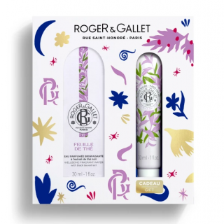 Roger & Gallet Xmas Set Feuille De The: Fragrant Water 30ml & Κρέμα Χεριών 30ml
