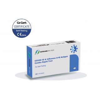 Safecare Bio-Tech Covid-19 & Influenza A+B Antigen Combo Rapid Test Kit 1item
