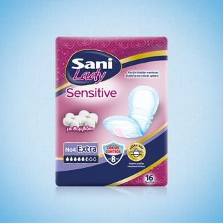 Sani Lady Sensitive Extra No4 Γυναικείες Σερβιέτες Ακράτειας 20τμχ