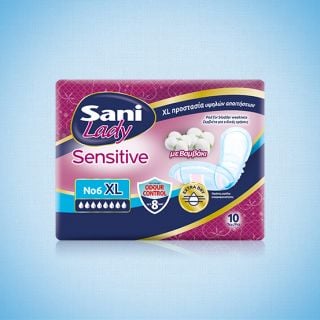 Sani Lady Sensitive Extra Large No4 Incontinence Pads for Women 10pcs