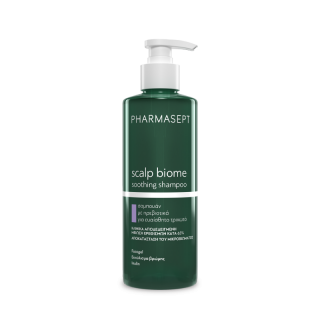 Pharmasept Scalp Biome Soothing Shampoo 400ml Σαμπουάν με Πρεβιοτικά, για το Ευαίσθητο Τριχωτό της Κεφαλής