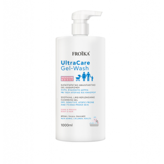 Froika UltraCare Gel-Wash Hair & Body for Dry to Sensitive Skin 1000ml Σαμπουάν & Αφρόλουτρο για Ξηρή προς Ευαίσθητη Επιδερμίδα 