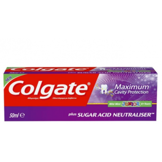 Colgate Maximum Cavity Protection Κατά της Τερηδόνας 6+ Ετών Παιδική Οδοντόκρεμα 50ml