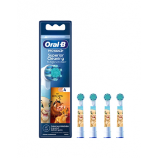 Oral-B Lion King Ανταλλακτική Κεφαλή Ηλεκτρικής Οδοντόβουρτσας Απο 3χρόνων+ 4 Τεμάχια