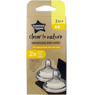 Tommee Tippee Closer To Nature Silicone Baby Bottle Κατά Των Κολικών Απο 3 Μηνών+ 2 Τεμάχια