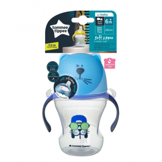 Tommee Tippee Soft Sippee Πλαστικό Μπιμπερό με Θηλή Σιλικόνης 6 Μηνών+ 230ml