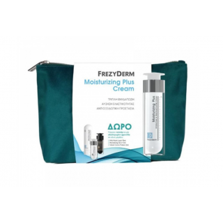 Frezyderm Promo Moisturizing Plus Cream Ενυδατική Κρέμα Προσώπου 50ml, Απαλό Υγρό Καθαρισμού 15ml, Ορός Serum 5ml, Ματ Make-up 2ml & Δώρο Νεσεσέρ