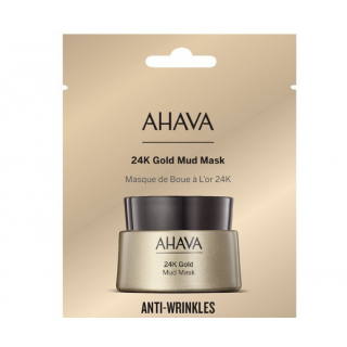 Ahava 24K Gold Mineral Mud Mask 6ml Μάσκα Ενυδατική, Τονωτική Προσώπου
