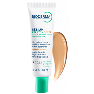 Bioderma Sebium Kerato+ Cover 30ml Gel-Κρέμα με Χρώμα Κατά των Aτελειών