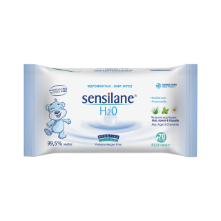 AlfaCare Sensilane H2O Baby Wipes with 99.5% Water 70 Items