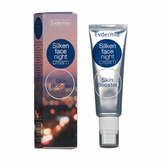 Evdermia Silken Face Night Cream Skin Booster 50ml Αντιγηραντική Κρέμα Νυκτός Προσώπου