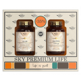 Sky Premium Life -35% Promo Προωθητικό Πακέτο Για Υγιή Μαλλιά: Hair Advanced Formulation 60tabs & Biotin 1000mg 60tabs