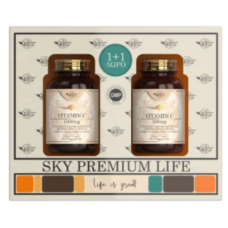 Sky Premium Life Promo 1+1 Vitamin C 1000mg 60 tabs + Vitamin C 500mg 60 tabs