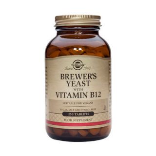Solgar Brewer's Yeast with vitamin B12 250 Tabs
