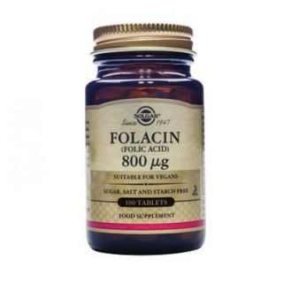 Solgar Folacin Folic Acid 800μg 100 Tabs