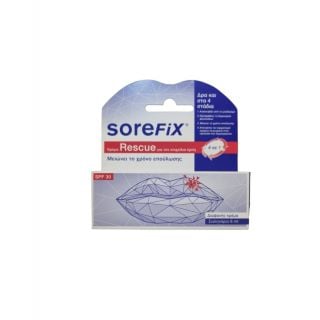 Sorefix Rescue 4 in 1 SPF30 Κρέμα Για Τον Επιχείλιο Έρπη, 6ml