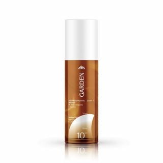 Garden Body Shimmer Tanning Oil With Coconut & Carrot Oils Spf10 200ml Λάδι Μαυρίσματος Σώματος με Λάμψη & Έλαια Καρύδας & Καρότου