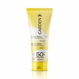 Garden Sunscreen Face Cream Spf50+ with Hyaluronic Acid 50ml