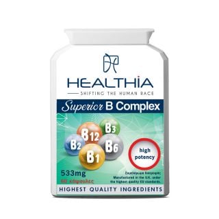 Healthia Superior B Complex Συμπλήρωμα Διατροφής με Σύμπλεγμα Βιταμινών Β 60caps