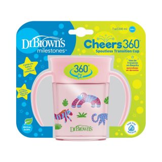 Dr. Brown's Milestones™ Cheers 360° Pink Spoutless Transition Cup 6m+ 200ml (TC71005)