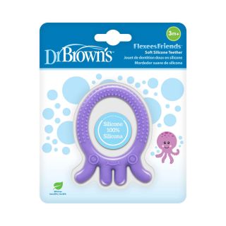 Dr. Brown’s Flexees Friends™ Soft Silicone Teether Octopus 3m+ (TE006-P2) 1 Item