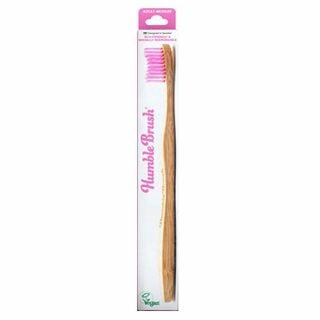 The Humble Co. Humble Brush Bamboo Pink Toothbrush Medium