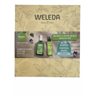 Weleda Promo Before & After Beach Set Λάδι Σημύδας 100ml & Skin Food Ξηρό Λάδι 100ml & Δώρο Βεντούζα Μασάζ 