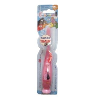 Flashing Timer Soft Toothbrush Barbapapa Pink