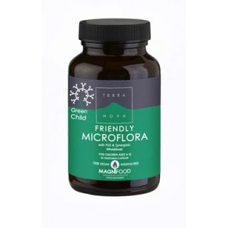 Terranova Green Child Friendly Microflora 50 Caps Protecting Children Intestinal Flora