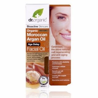 Dr. Organic Organic Moroccan Argan Oil Facial Oil 30ml Αντιγηραντικό Λάδι Έλαιο Αργκάν